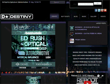 Tablet Screenshot of destinyevents.ca